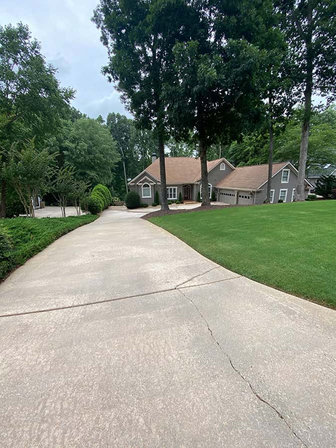 Roof Cleaning and Driveway Cleaning on Park Shore Dr in Cumming GA
