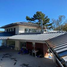 Metal Roof Cleaning and Gutter Cleaning on Strawberry Lane, Cumming, GA